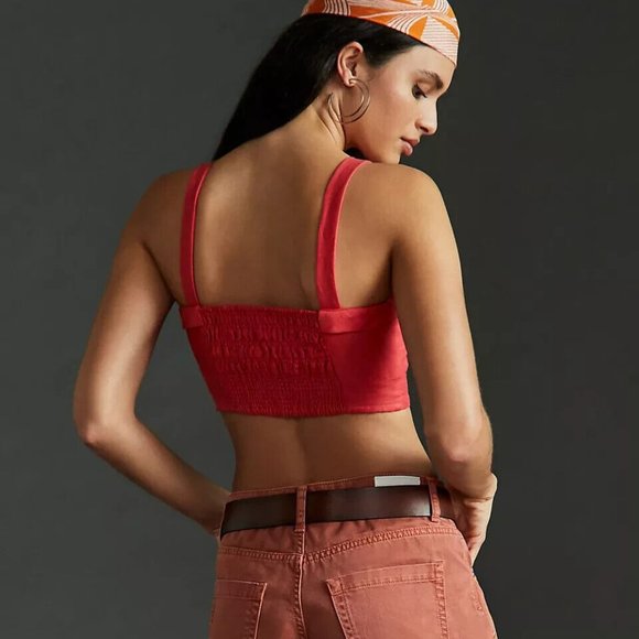 Anthropologie Maeve Bustier Top - Picture 2 of 4